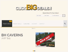 Tablet Screenshot of clickbigdeals.com